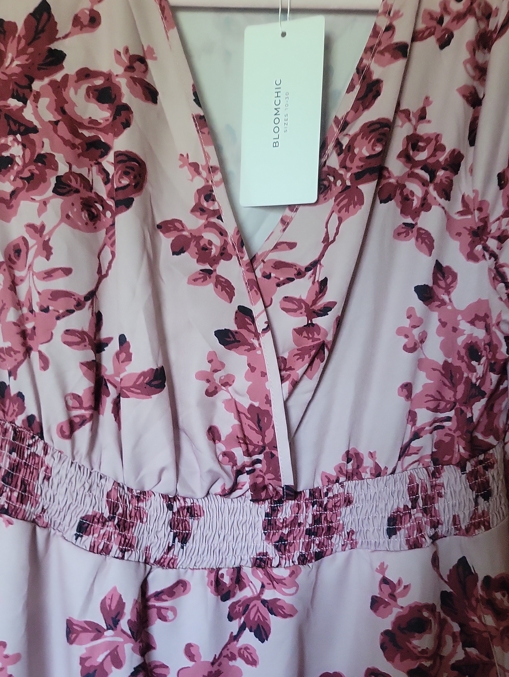 BloomChic Pink Dress with Rose Print - Picture 4 of 8